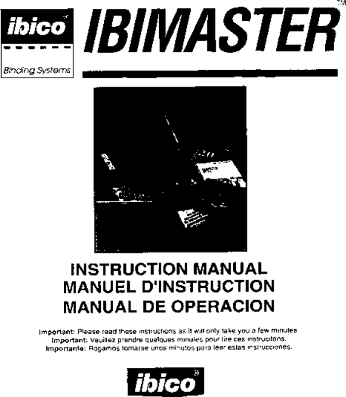 Page 2 of 4 - MyBinding Ibico-Ibimatic-Users-Manual User Manual