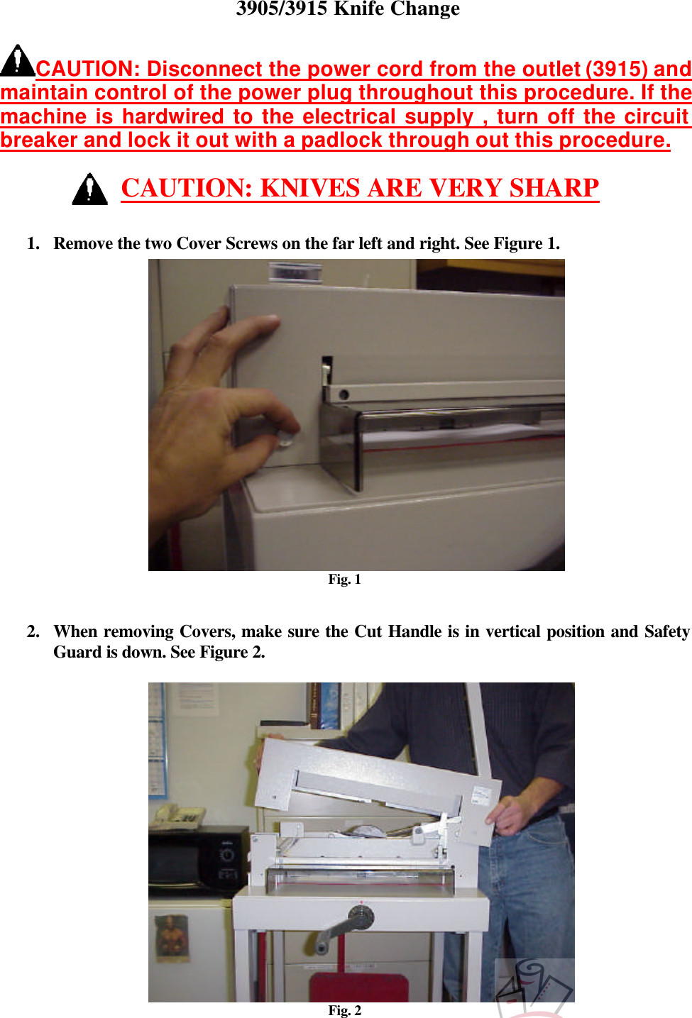 Page 2 of 7 - MyBinding Ideal-3905-3915-Blade-Change User Manual