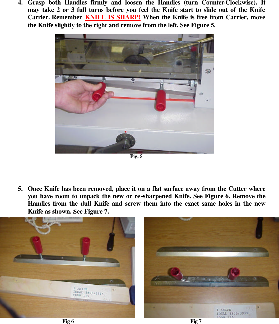 Page 4 of 7 - MyBinding Ideal-3905-3915-Blade-Change User Manual