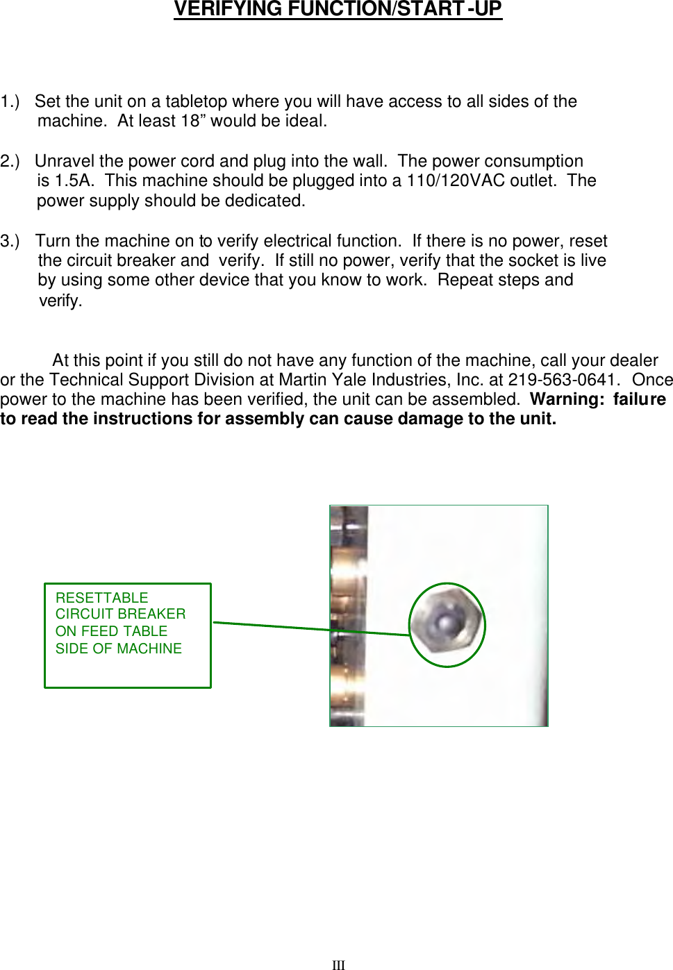Page 4 of 11 - MyBinding Martin-Yale-1217A-Manual User Manual