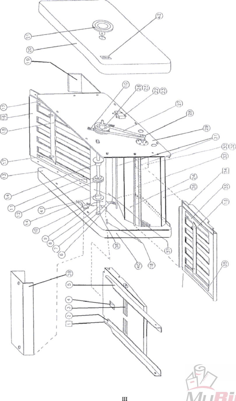 Page 4 of 4 - MyBinding Martin-Yale-1501-80000-Above-Parts-List User Manual