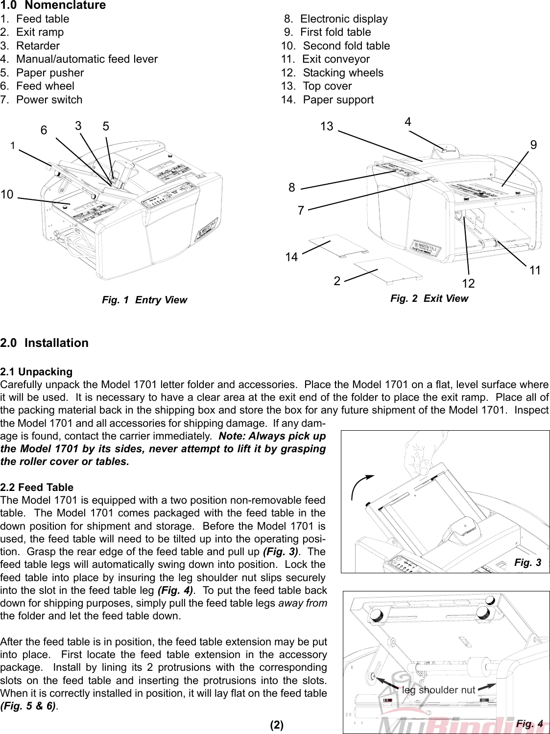 Page 3 of 9 - MyBinding Martin-Yale-1701-Operation-Instructions User Manual