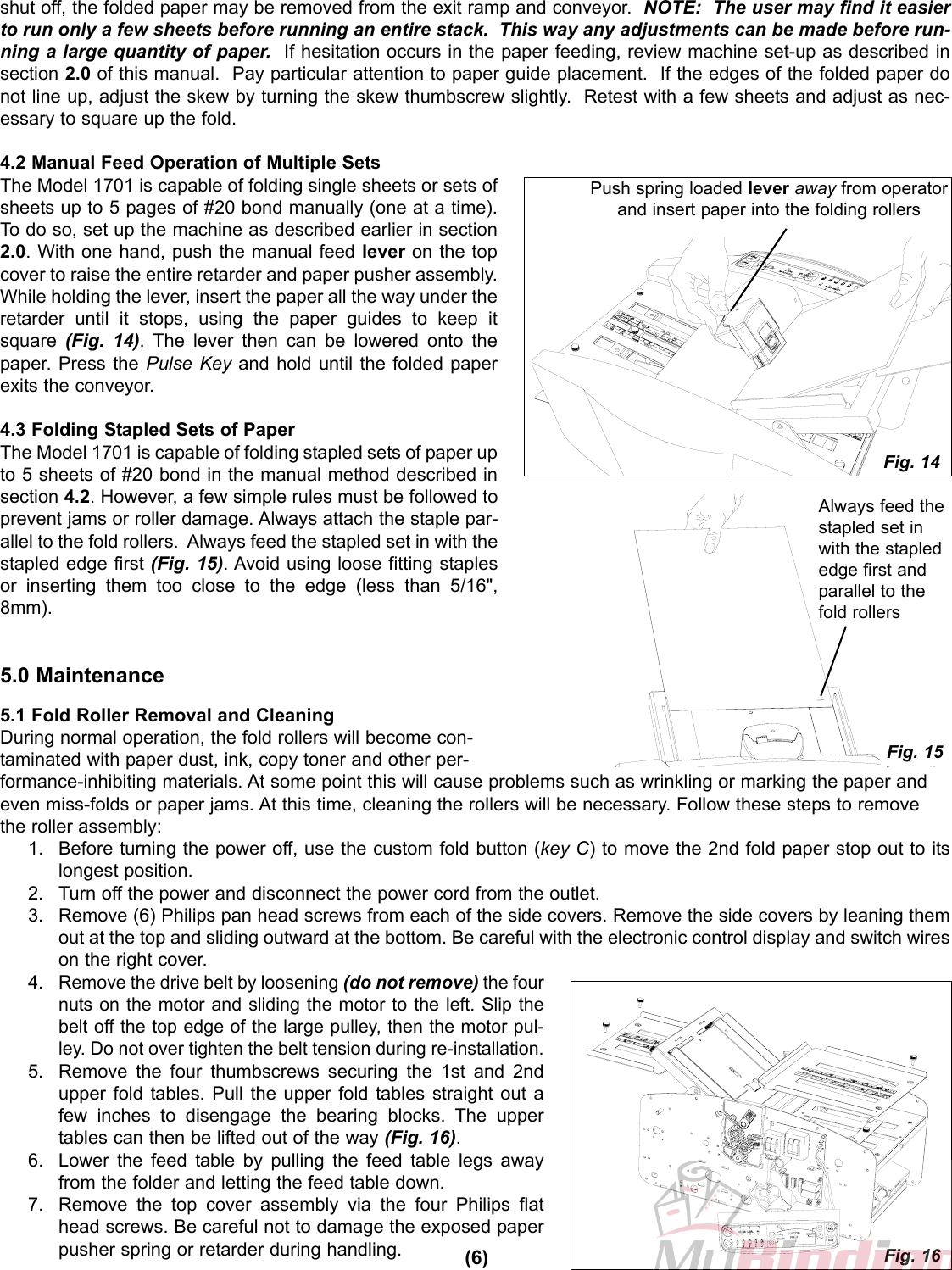 Page 7 of 9 - MyBinding Martin-Yale-1701-Operation-Instructions User Manual