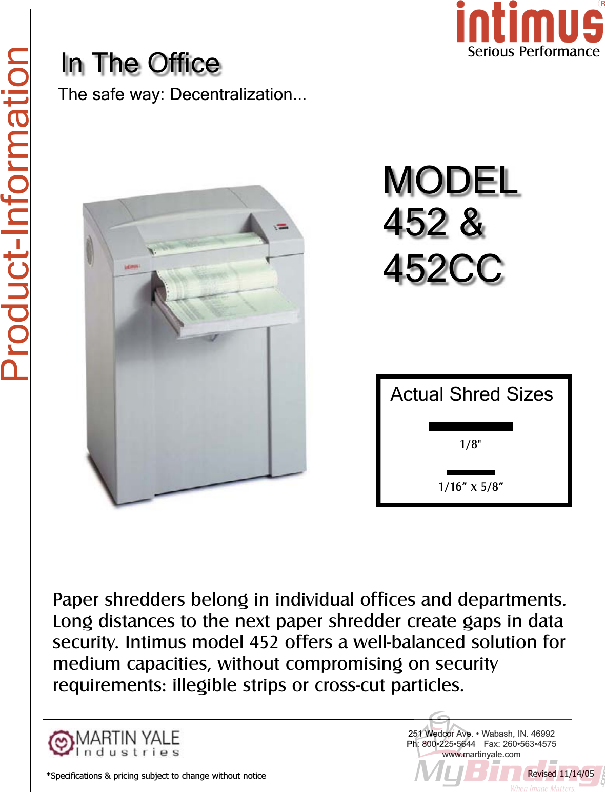 Page 2 of 3 - MyBinding Martin-Yale-452 User Manual
