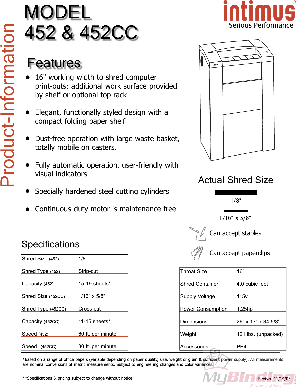 Page 3 of 3 - MyBinding Martin-Yale-452 User Manual