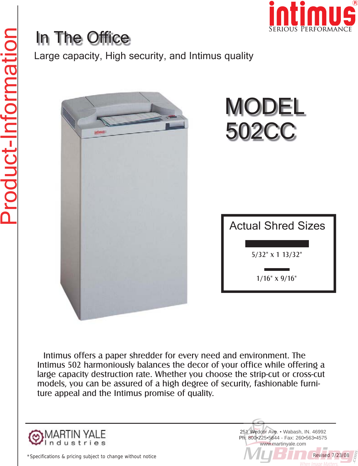 Page 2 of 3 - MyBinding Martin-Yale-502-Cross-Cut User Manual