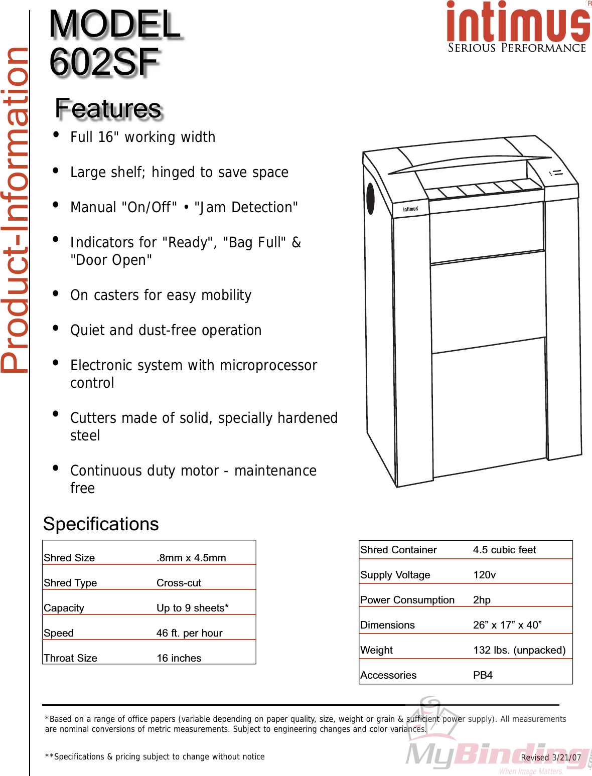 Page 3 of 3 - MyBinding Martin-Yale-602Sf User Manual