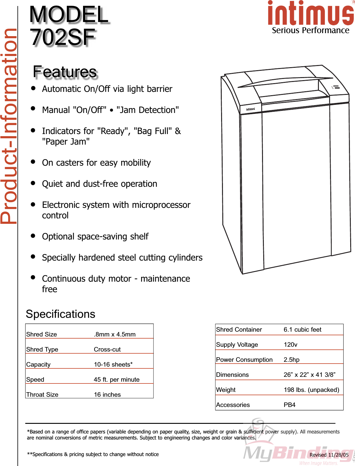 Page 3 of 3 - MyBinding Martin-Yale-702Sf User Manual