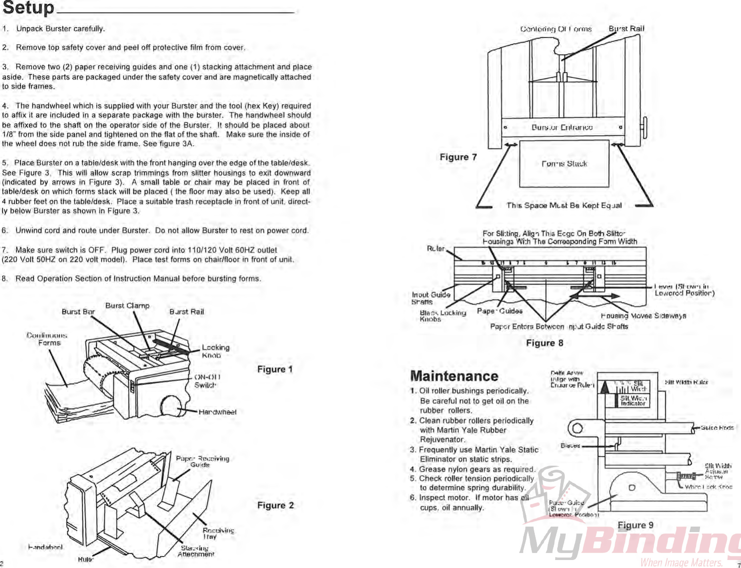 Page 3 of 5 - MyBinding Martin-Yale-970A-Burster-Instruction User Manual