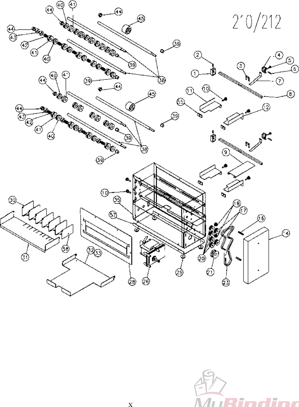 Page 5 of 7 - MyBinding Martin-Yale-Support-Bcs410-412-Parts-List User Manual