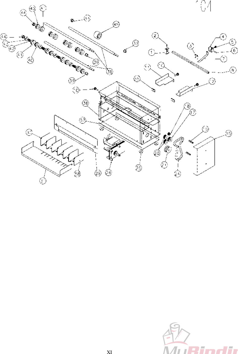 Page 6 of 7 - MyBinding Martin-Yale-Support-Bcs410-412-Parts-List User Manual