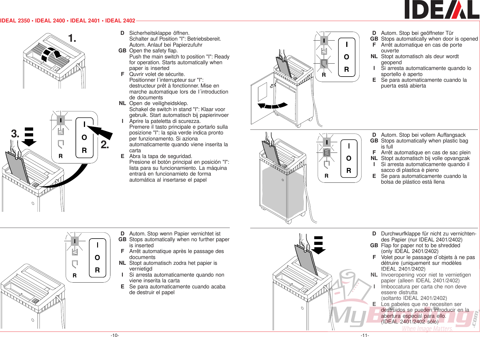 Page 7 of 12 - MyBinding Mbm-2350-2400-2401-2402-Manual User Manual