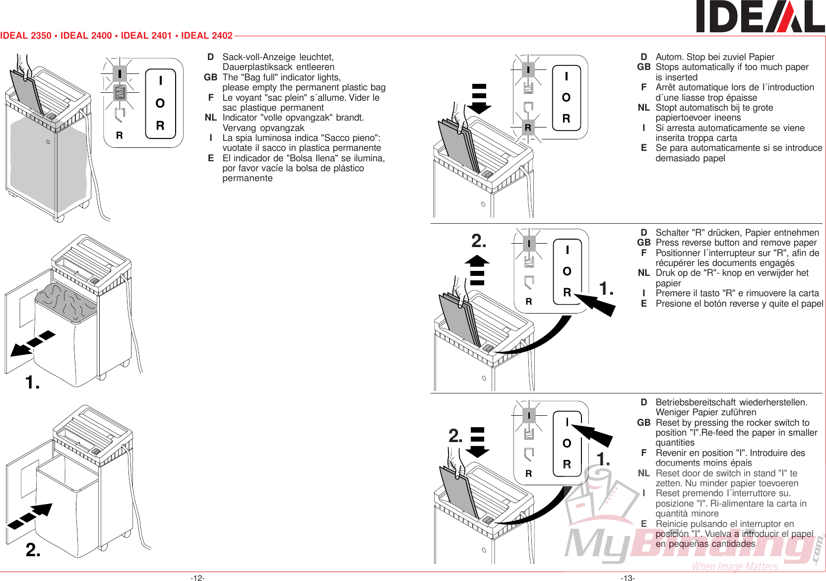 Page 8 of 12 - MyBinding Mbm-2350-2400-2401-2402-Manual User Manual