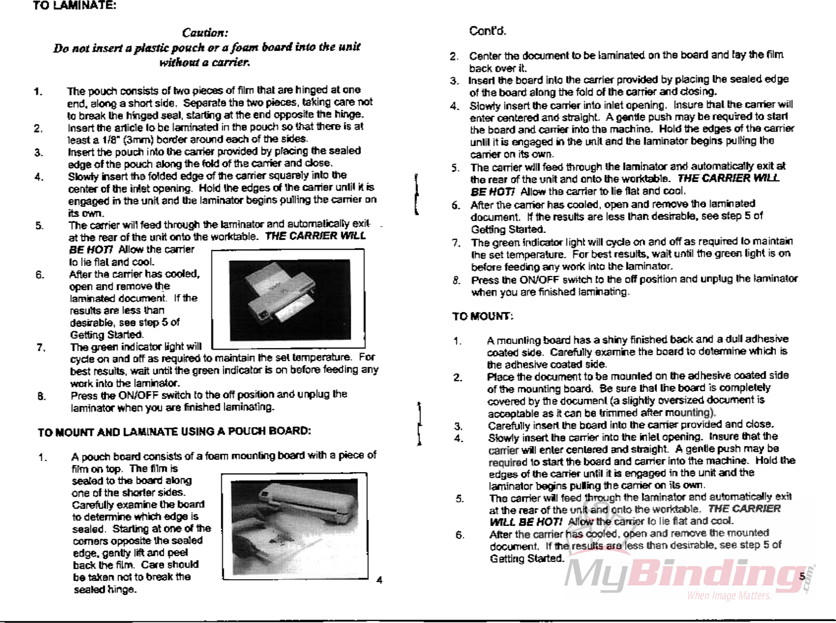 Page 5 of 6 - MyBinding Seal-Finishline-Manual User Manual Seal-Finish Line-Manual