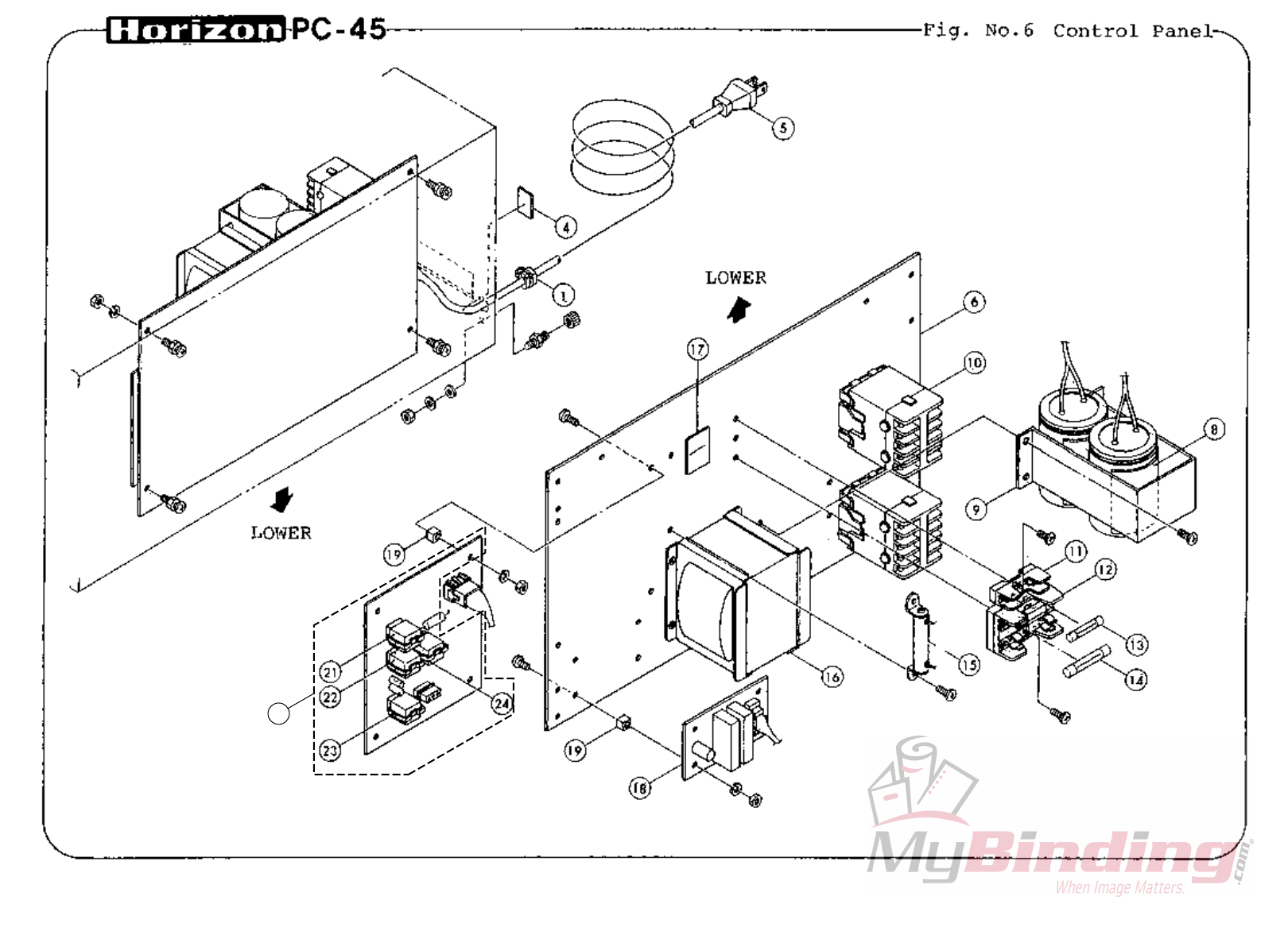 MyBinding Standard Horizon Pc 45 Parts User Manual