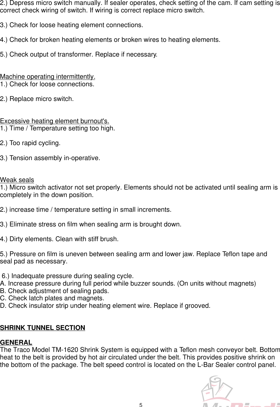 Page 7 of 10 - MyBinding Traco-Tm1620-Manual User Manual