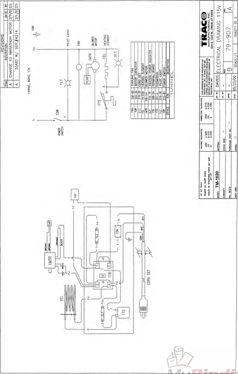 Page 9 of 10 - MyBinding Traco-Tm1620-Manual User Manual
