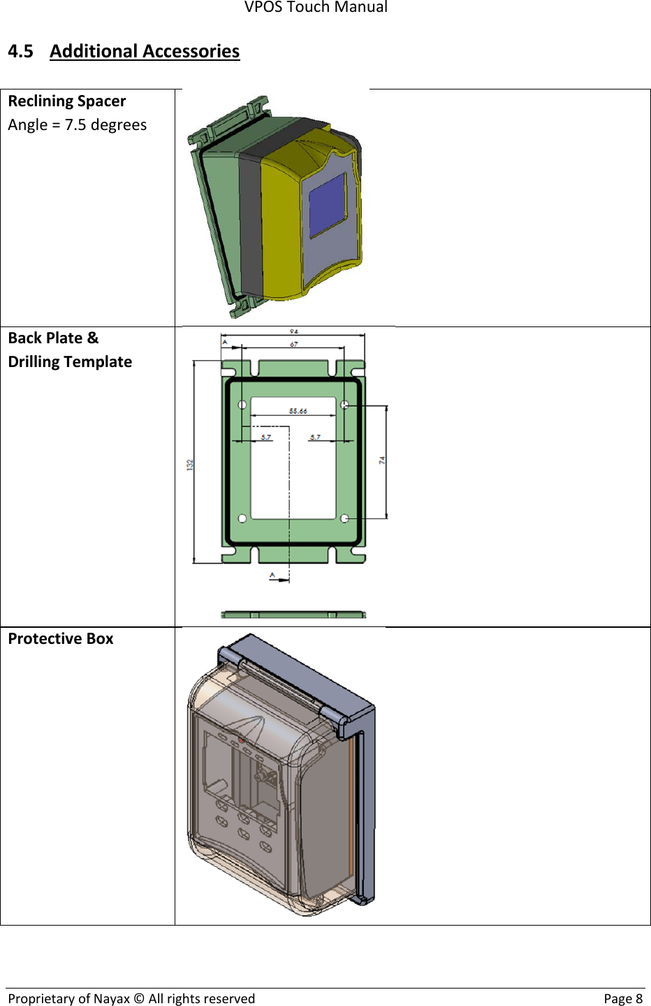 Page 8 of NAYAX VPOST VPOS Touch User Manual Manualx