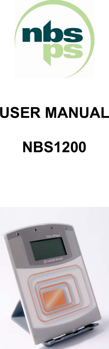         USER MANUAL   NBS1200    