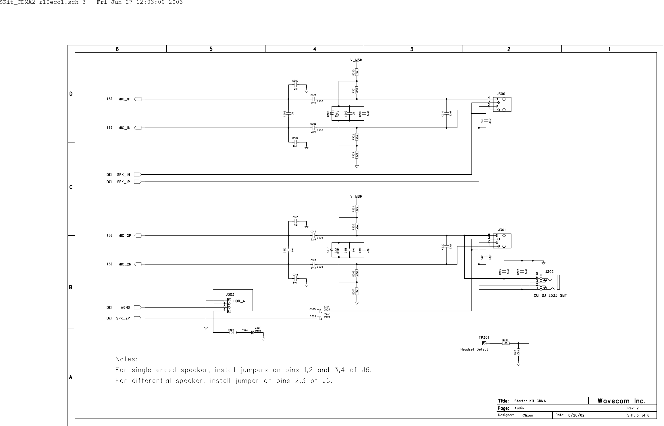 SKit_CDMA2-r10eco1.sch-3 - Fri Jun 27 12:03:00 2003