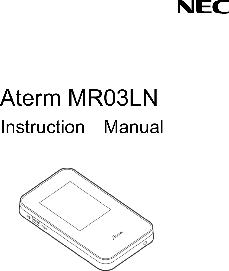        Aterm MR03LN Instruction Manual  