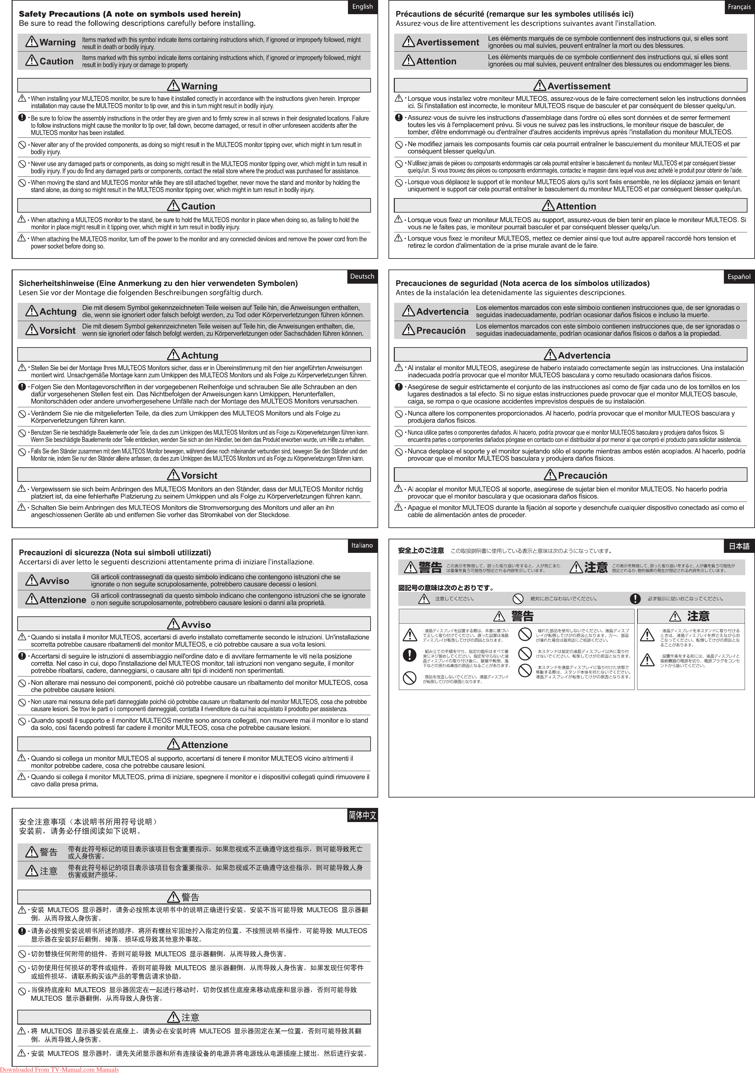 Page 2 of 2 - NEC ST-M401461 MULTEOS M461 Tv User Guide Manual Operating Instructions Pdf  To The 4aa25810-ffda-4b11-bab0-27b6b7b7c156