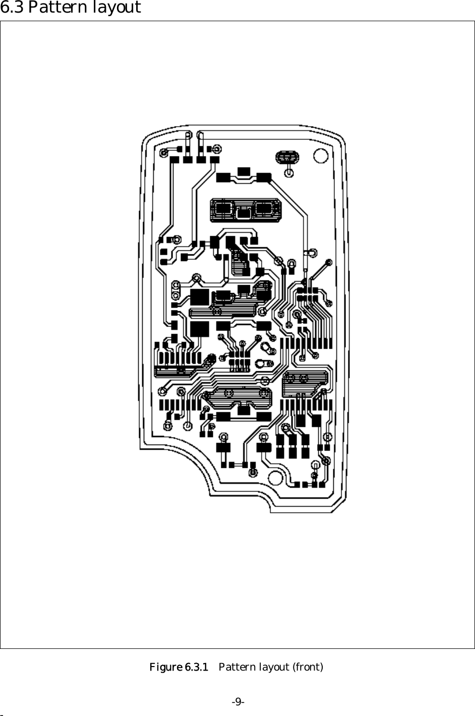 6.3 Pattern layout                  Figure 6.3.1 Pattern layout (front) -9- - 