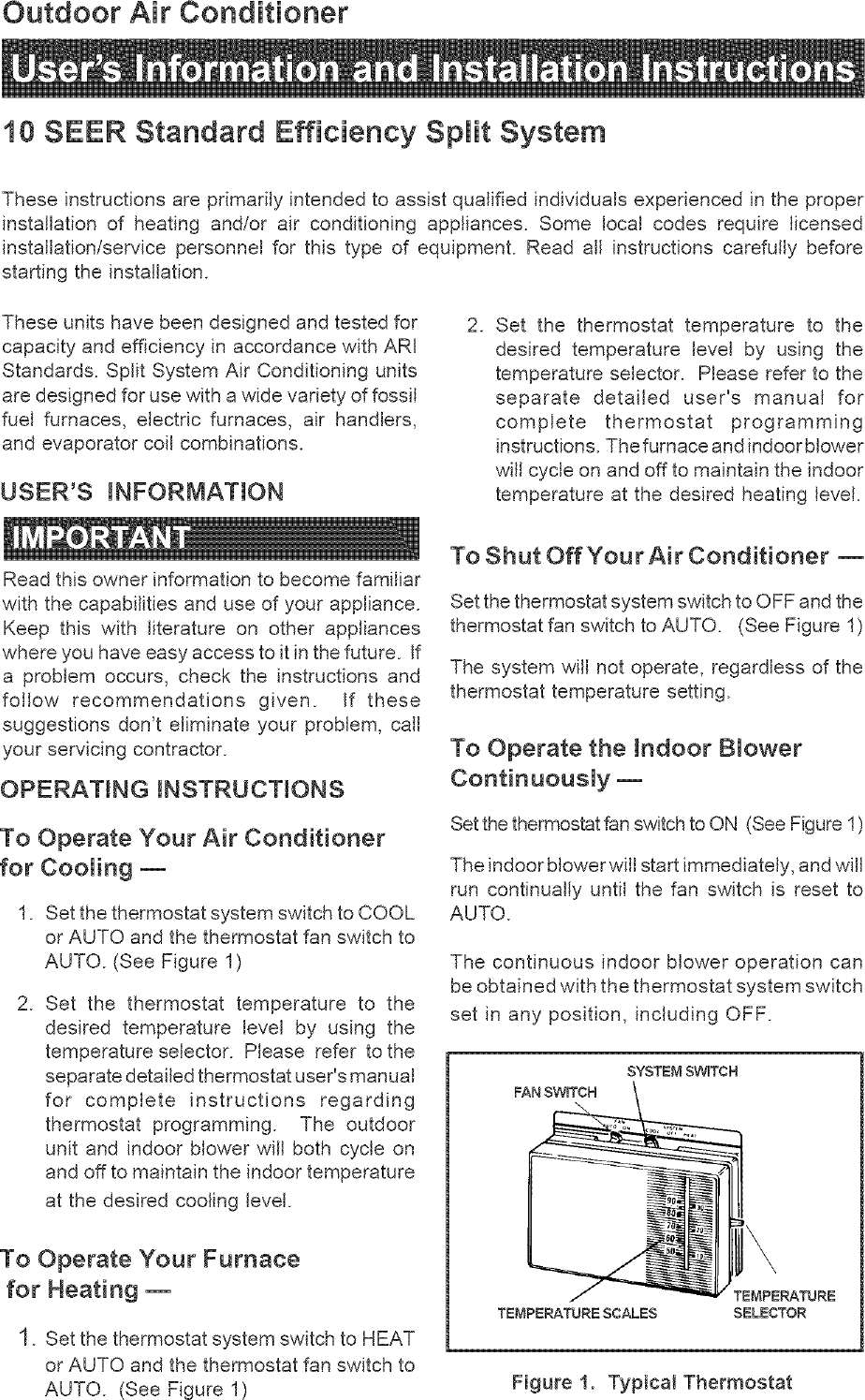 Page 1 of 8 - NORDYNE  Air Conditioner/heat Pump(outside Unit) Manual L0523342