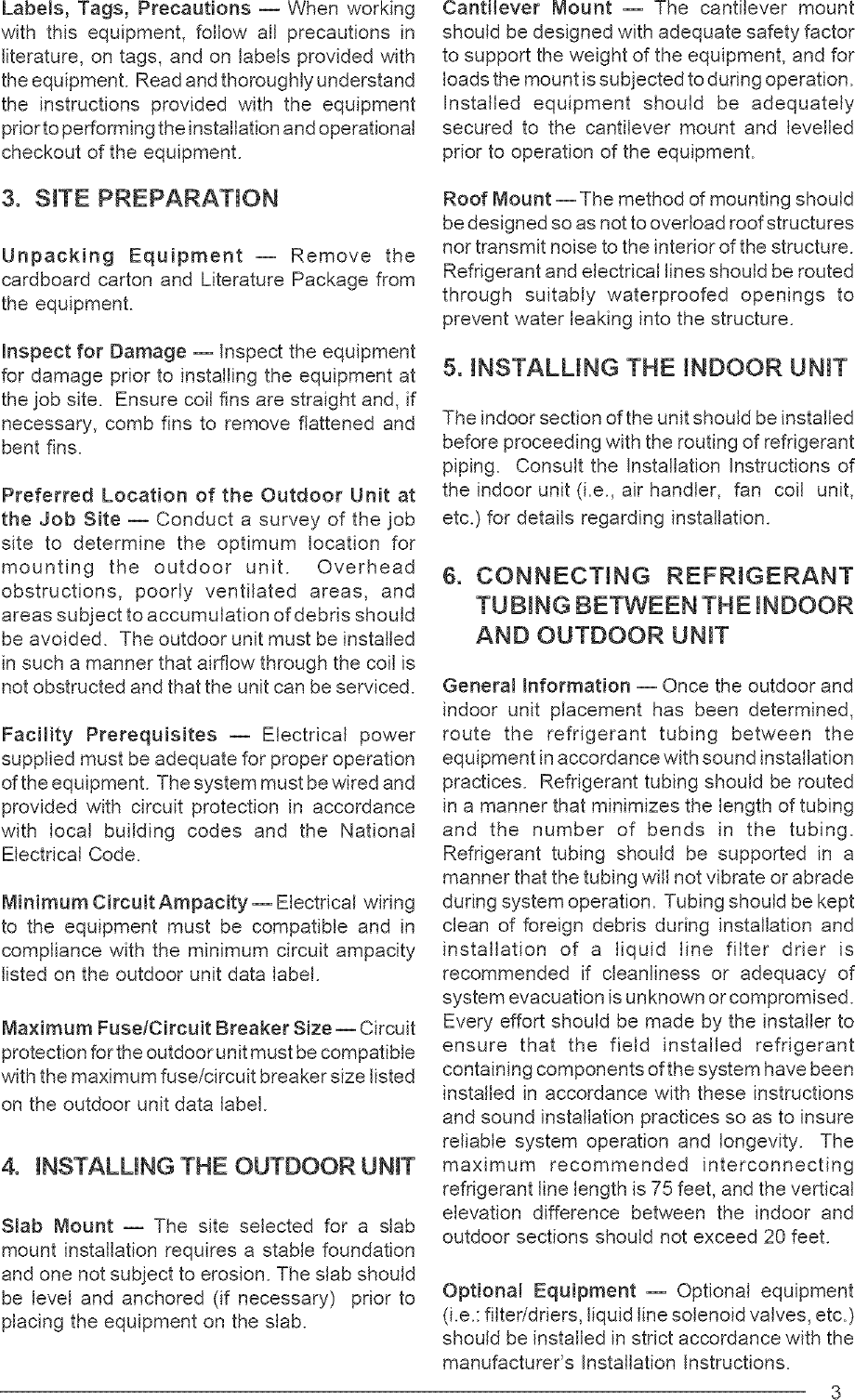 Page 3 of 8 - NORDYNE  Air Conditioner/heat Pump(outside Unit) Manual L0523342
