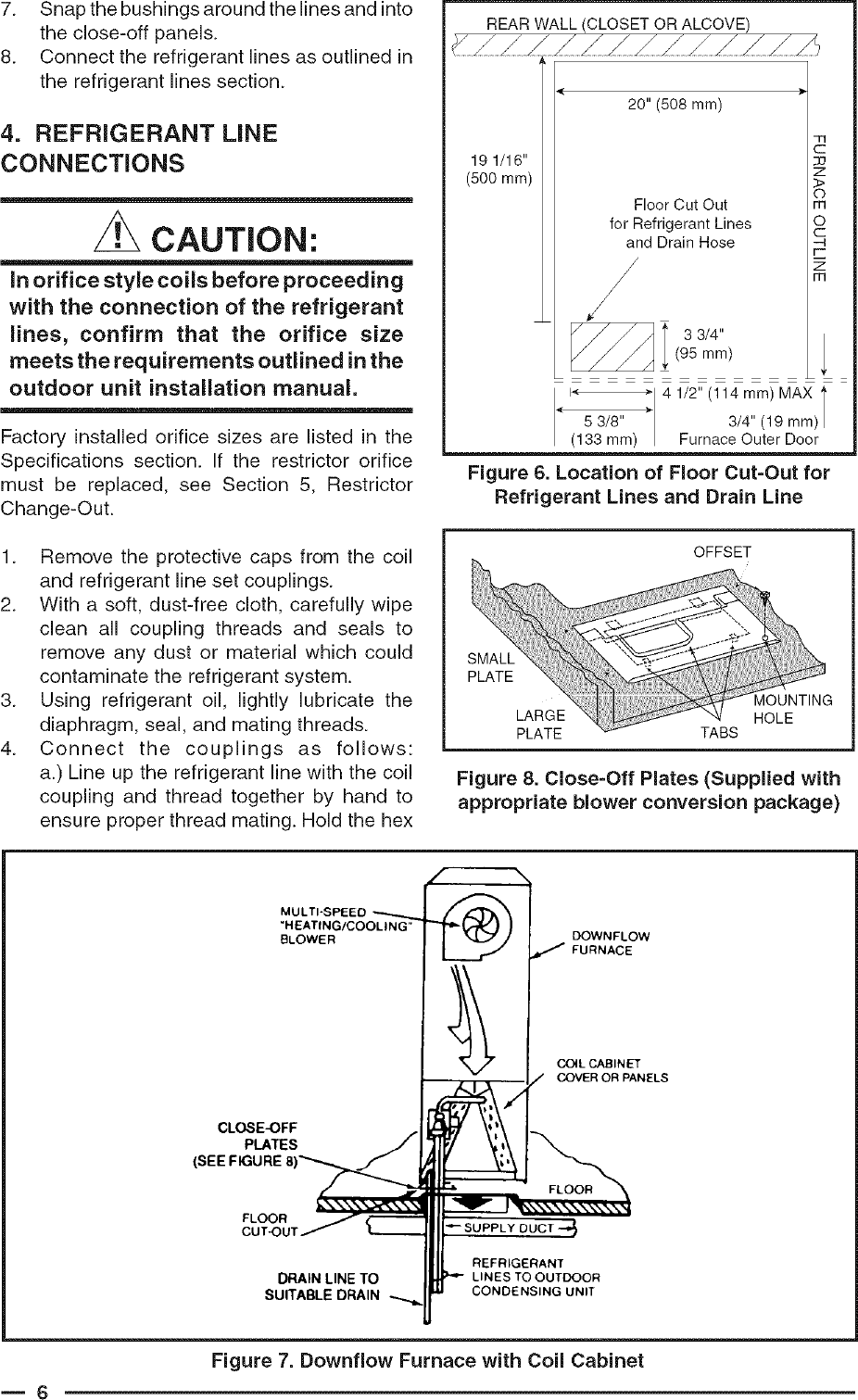 Page 6 of 8 - NORDYNE  Air Handler (indoor Blower&evap) Manual L0611479