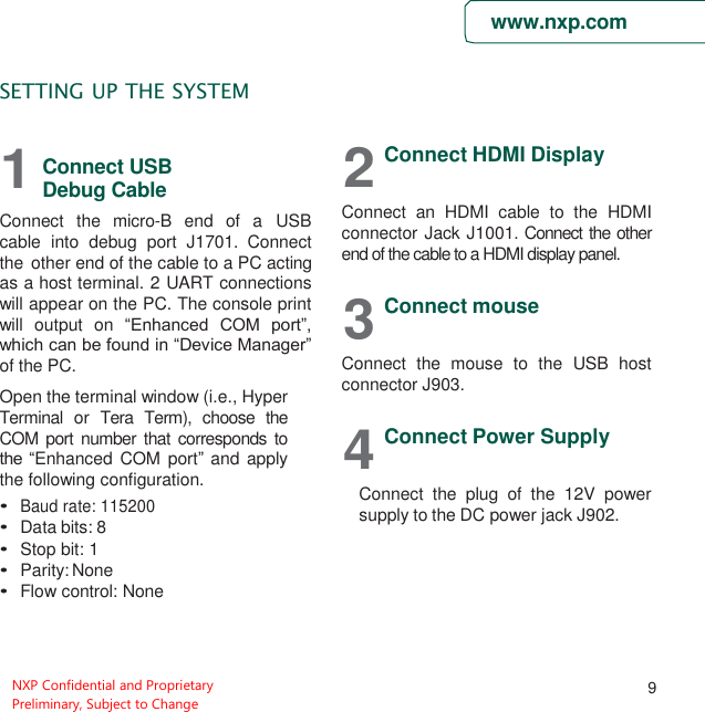Page 9 of NXP Semiconductors MCIMX8M-EVK MCIMX8M-EVK User Manual 