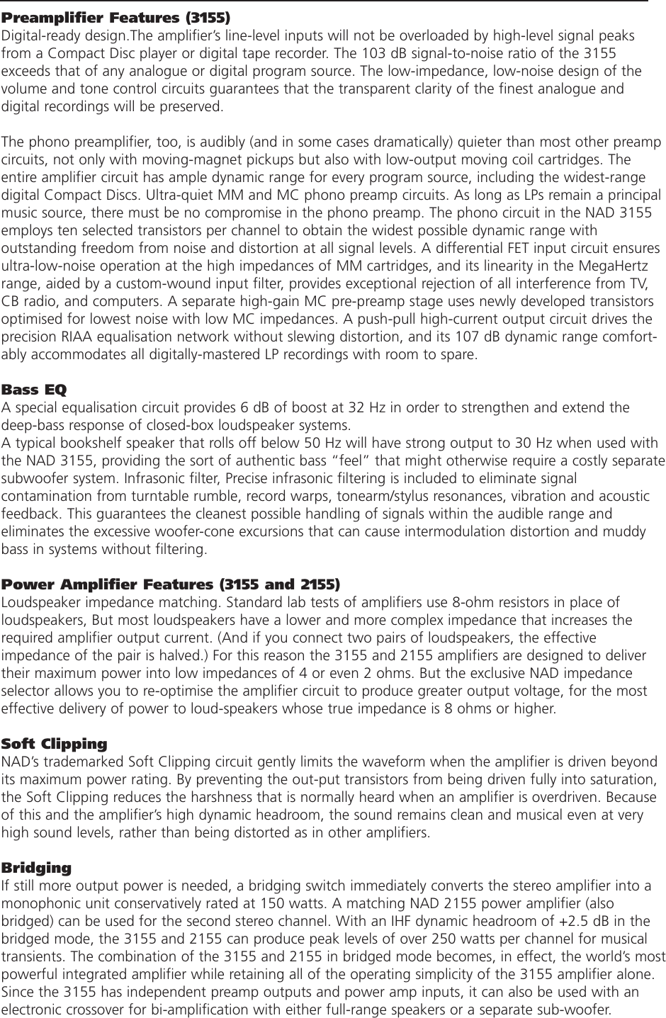 Page 2 of 4 - Nad-Electronics Nad-Electronics-3155-Users-Manual- 3155  Nad-electronics-3155-users-manual