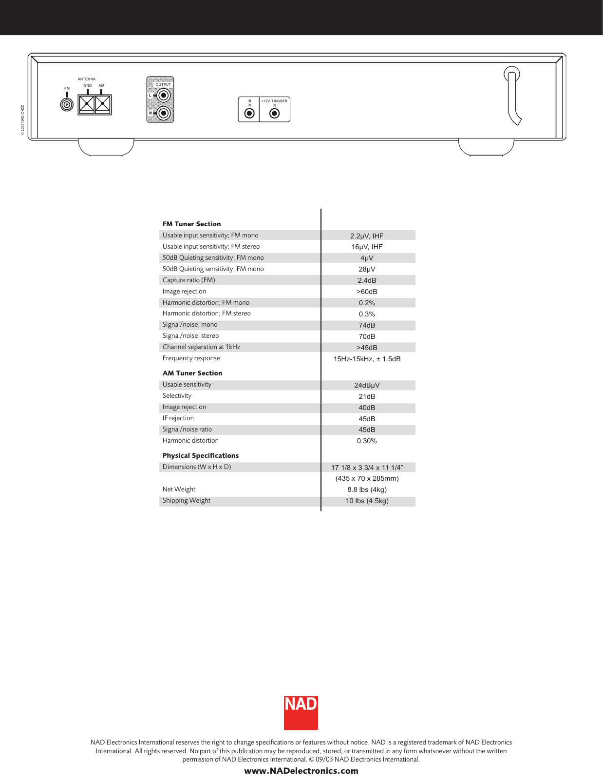 Page 2 of 2 - Nad-Electronics Nad-Electronics-C422-Users-Manual- 422  Nad-electronics-c422-users-manual
