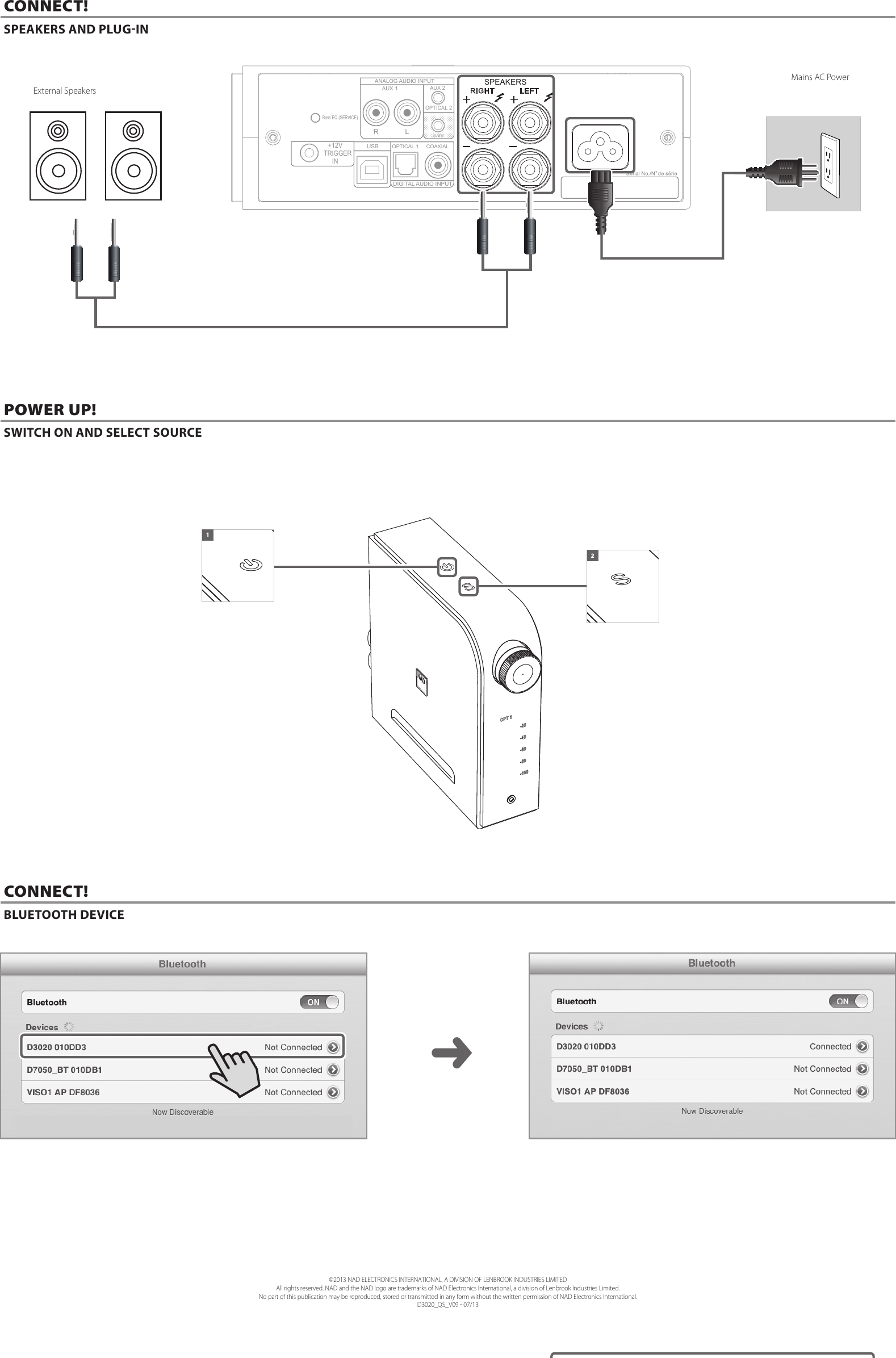 Page 2 of 2 - Nad-Electronics Nad-Electronics-D-3020-Hybrid-Digital-Amplifier-Owner-S-Manual
