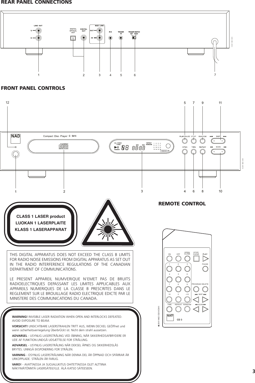 Page 3 of 10 - Nad Nad-C541I-Users-Manual- C541i-cover  Nad-c541i-users-manual