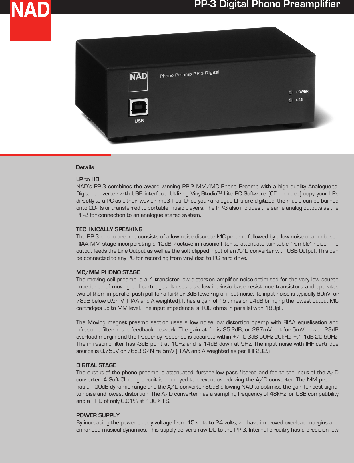 Page 1 of 2 - Nad Nad-Pp-3-Users-Manual-  Nad-pp-3-users-manual