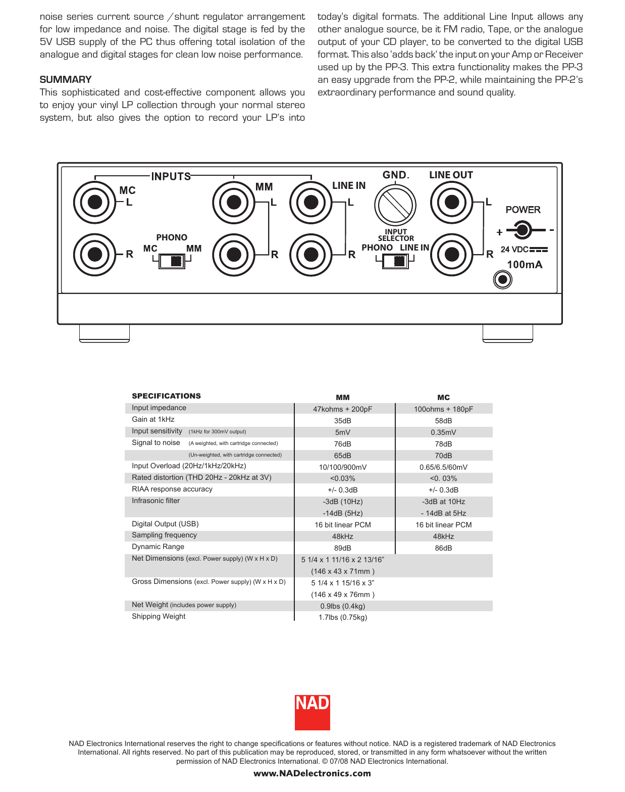 Page 2 of 2 - Nad Nad-Pp-3-Users-Manual-  Nad-pp-3-users-manual