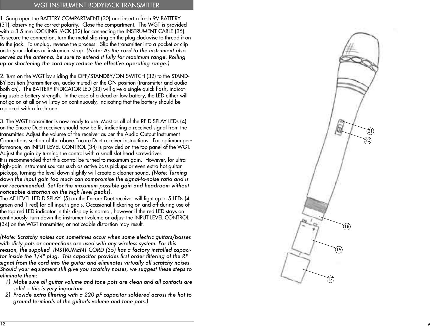 Page 9 of 10 - Nady-Systems Nady-Systems-Encore-Duet-Users-Manual--3  Nady-systems-encore-duet-users-manual