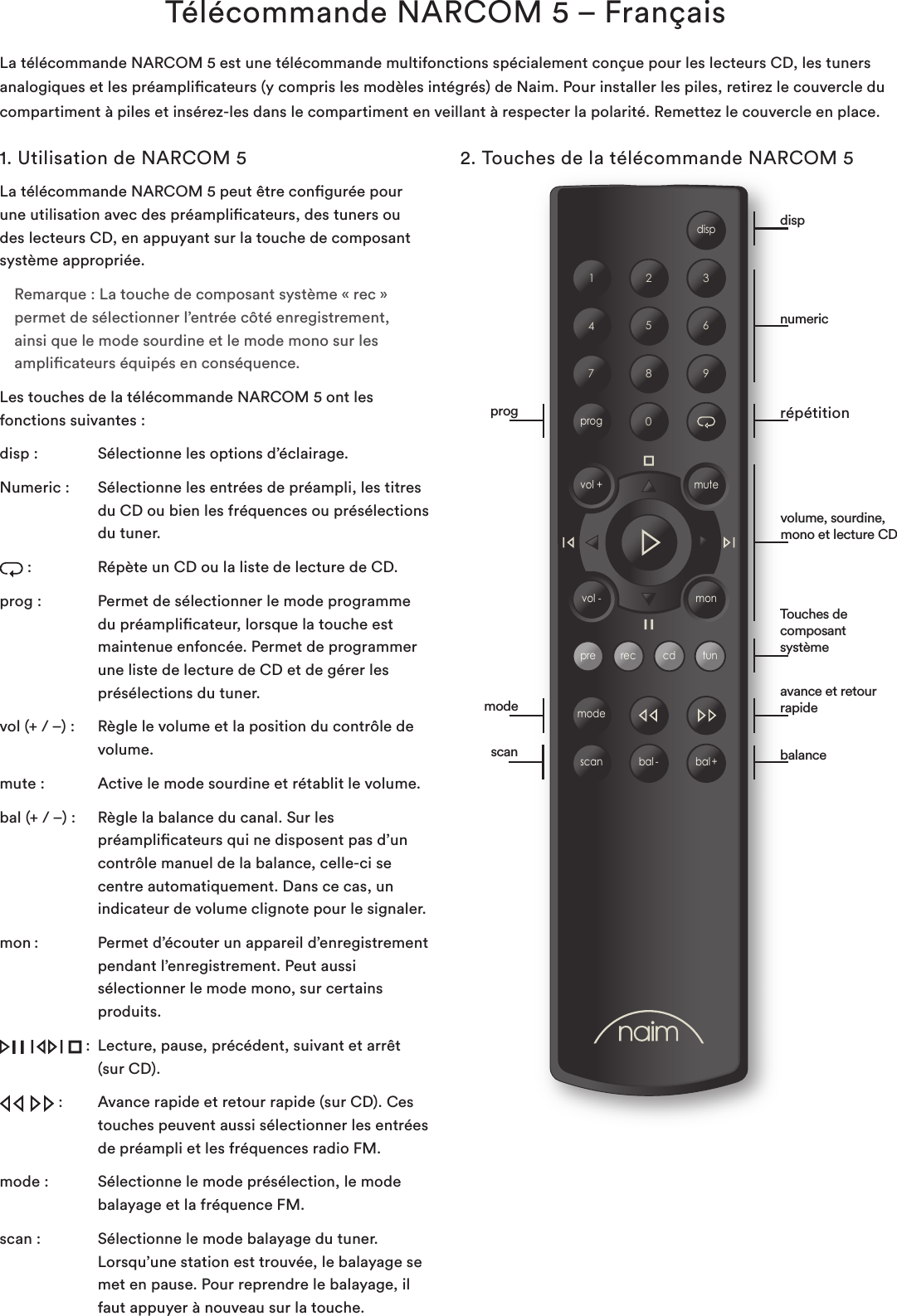 Page 4 of 12 - Naim Audio  NARCOM-5 - English 1G NARCOM 5 Insert Multi Rev