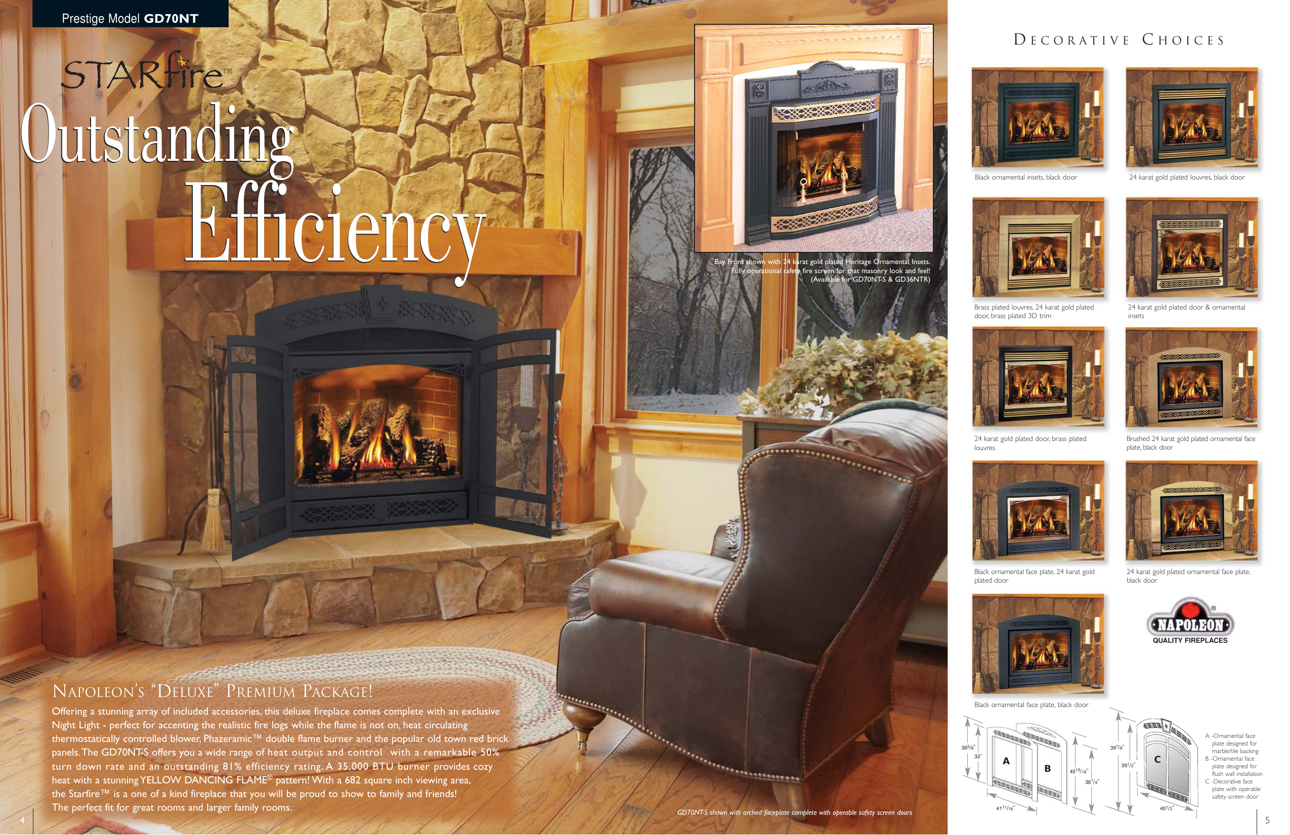 Napoleon Fireplaces Bgd38nt Users Manual Nap Direct Vent Brochure