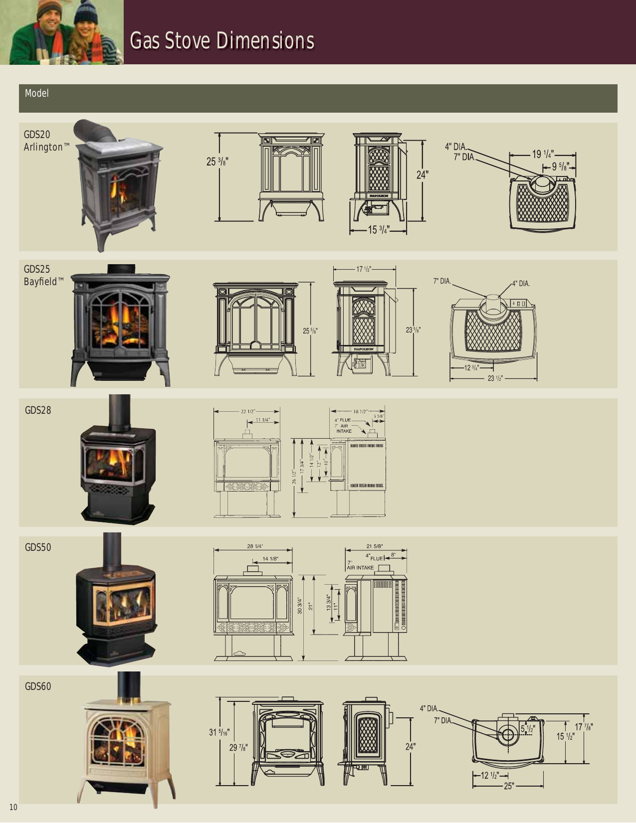 Napoleon Fireplaces Gas Burning Stoves Users Manual
