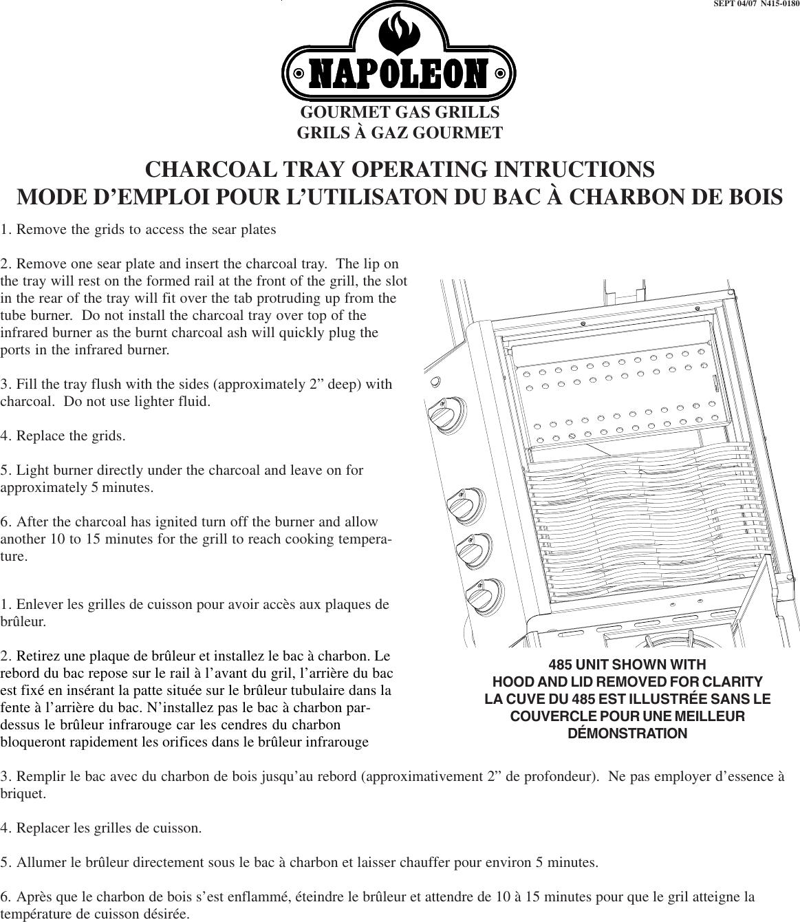 Page 1 of 1 - Napoleon-Grills Napoleon-Grills-Gourmet-Gas-Grill-Users-Manual- N415-0180  Napoleon-grills-gourmet-gas-grill-users-manual