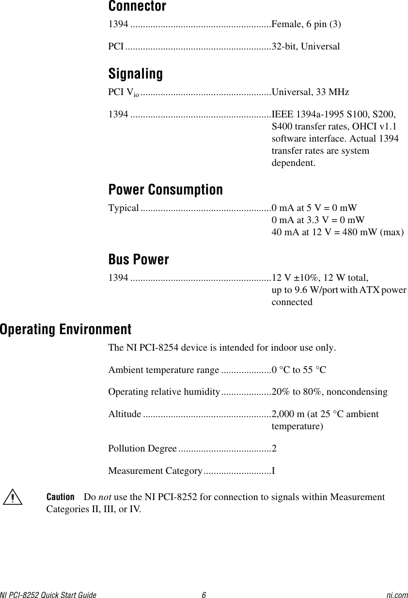 Page 6 of 8 - National-Instruments National-Instruments-8252-Users-Manual- NI PCI-8252 Quick Start Guide  National-instruments-8252-users-manual