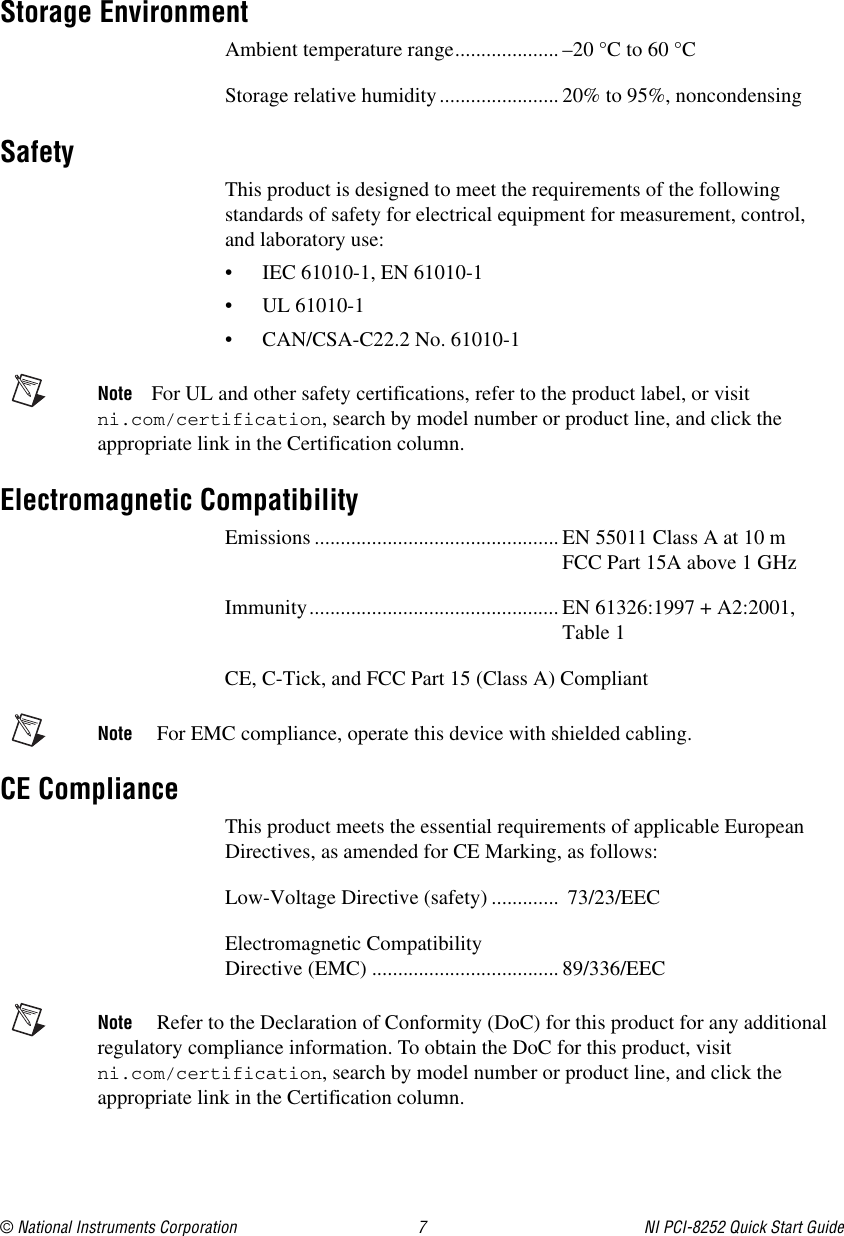 Page 7 of 8 - National-Instruments National-Instruments-8252-Users-Manual- NI PCI-8252 Quick Start Guide  National-instruments-8252-users-manual