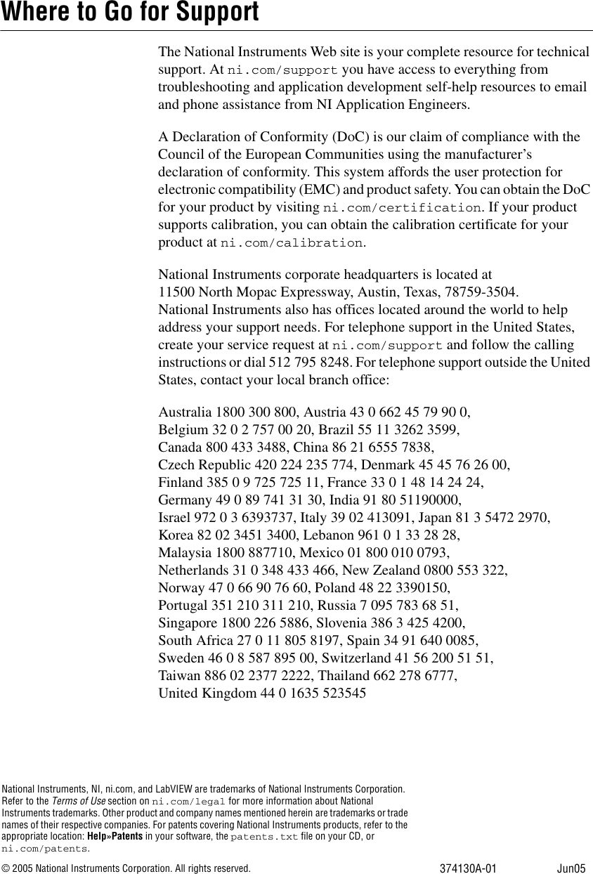 Page 8 of 8 - National-Instruments National-Instruments-8252-Users-Manual- NI PCI-8252 Quick Start Guide  National-instruments-8252-users-manual