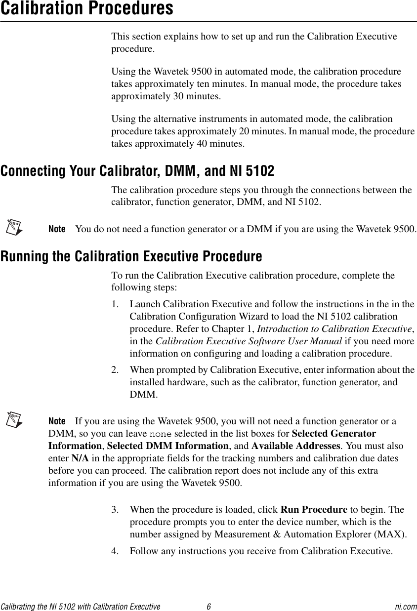 National Instruments Graphics Tablet Ni 5102 Users Manual Calibrating The With Calibration