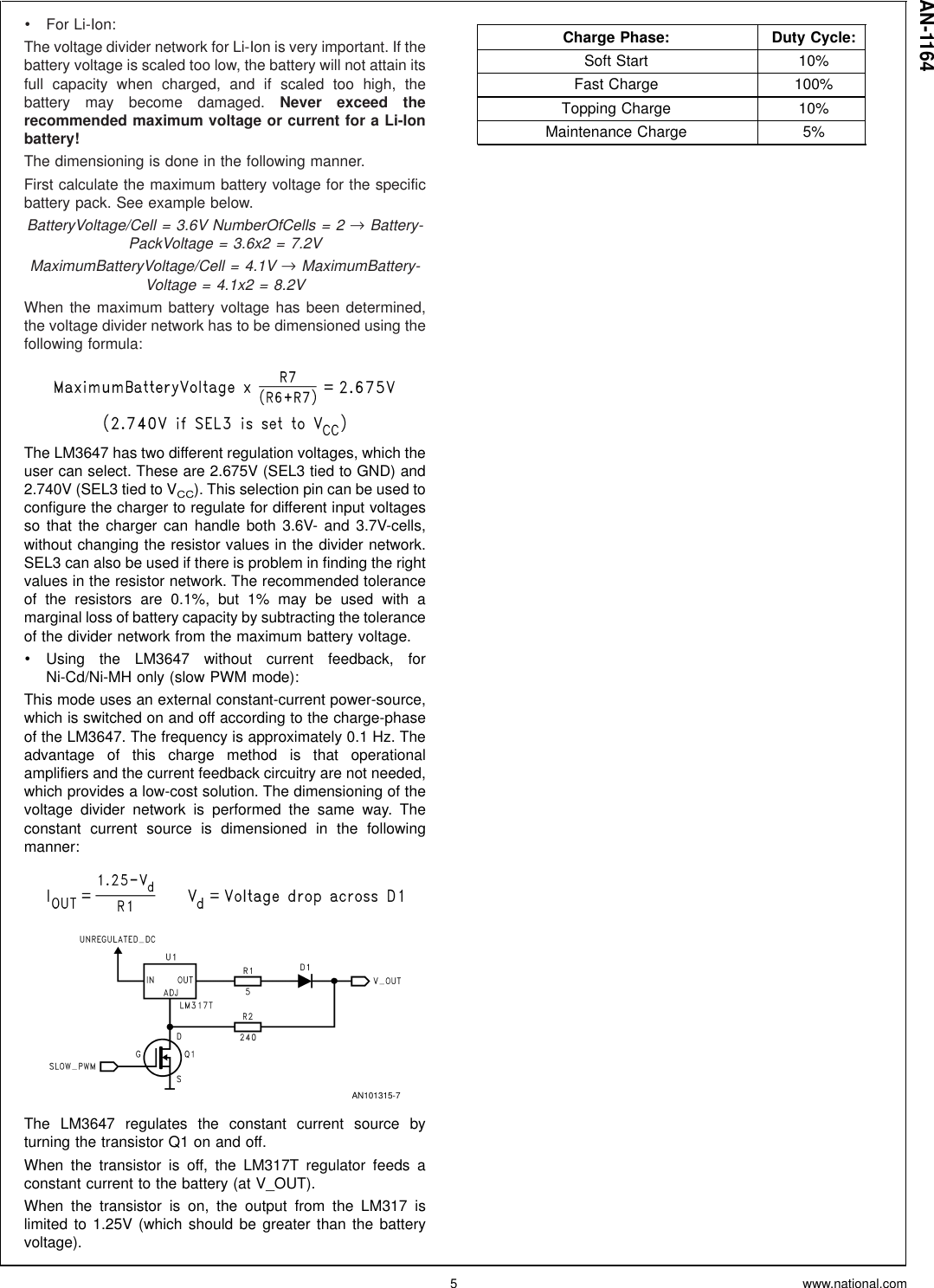 Page 5 of 9 - National-Instruments National-Instruments-Lm3647-Users-Manual- Application Note 1164 LM3647 Reference Design User's Manual  National-instruments-lm3647-users-manual