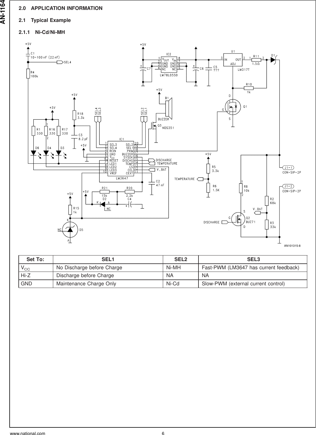 Page 6 of 9 - National-Instruments National-Instruments-Lm3647-Users-Manual- Application Note 1164 LM3647 Reference Design User's Manual  National-instruments-lm3647-users-manual