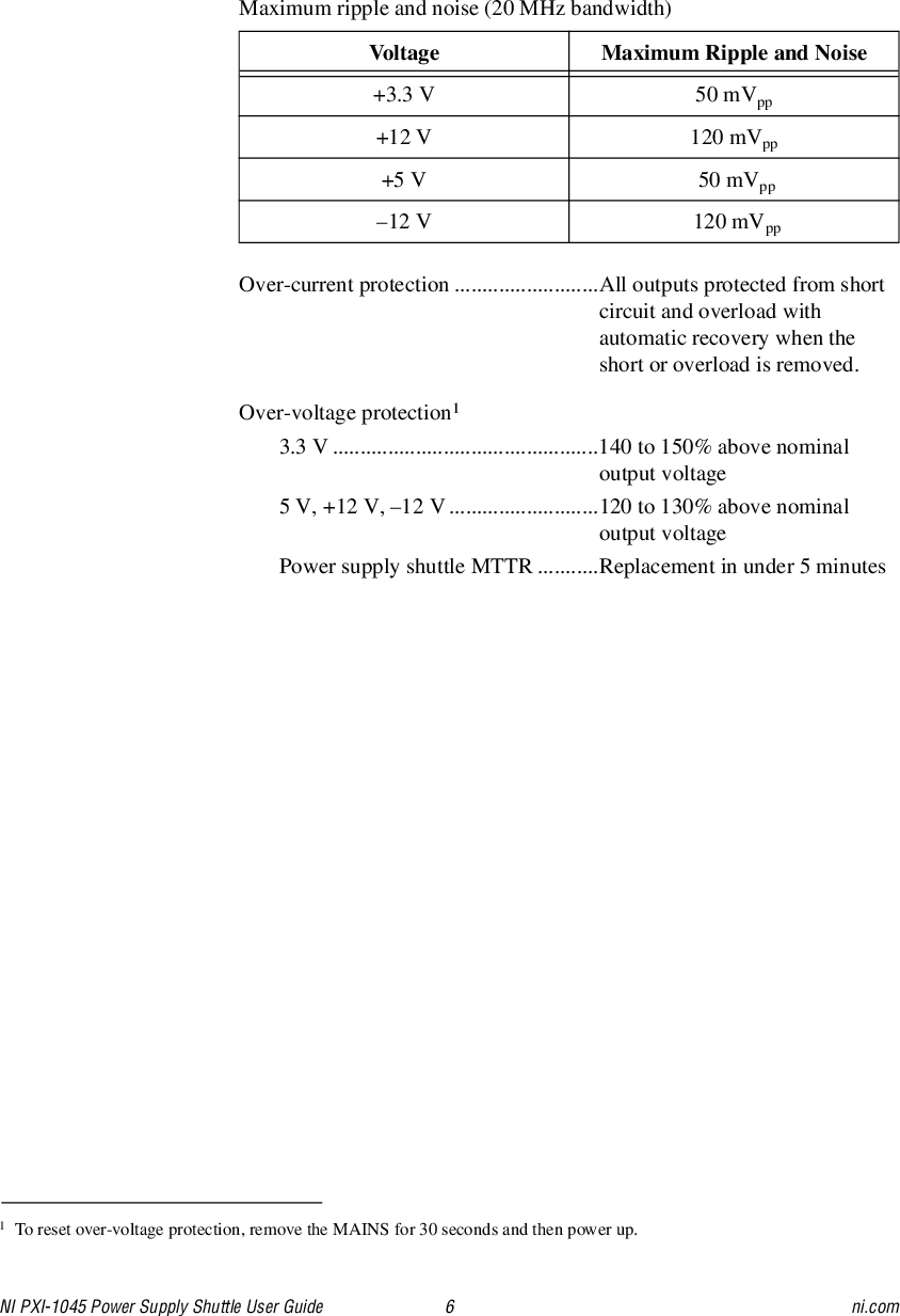 Page 7 of 7 - National-Instruments National-Instruments-Power-Supply-Pxi-1045-Users-Manual- 323693A  National-instruments-power-supply-pxi-1045-users-manual
