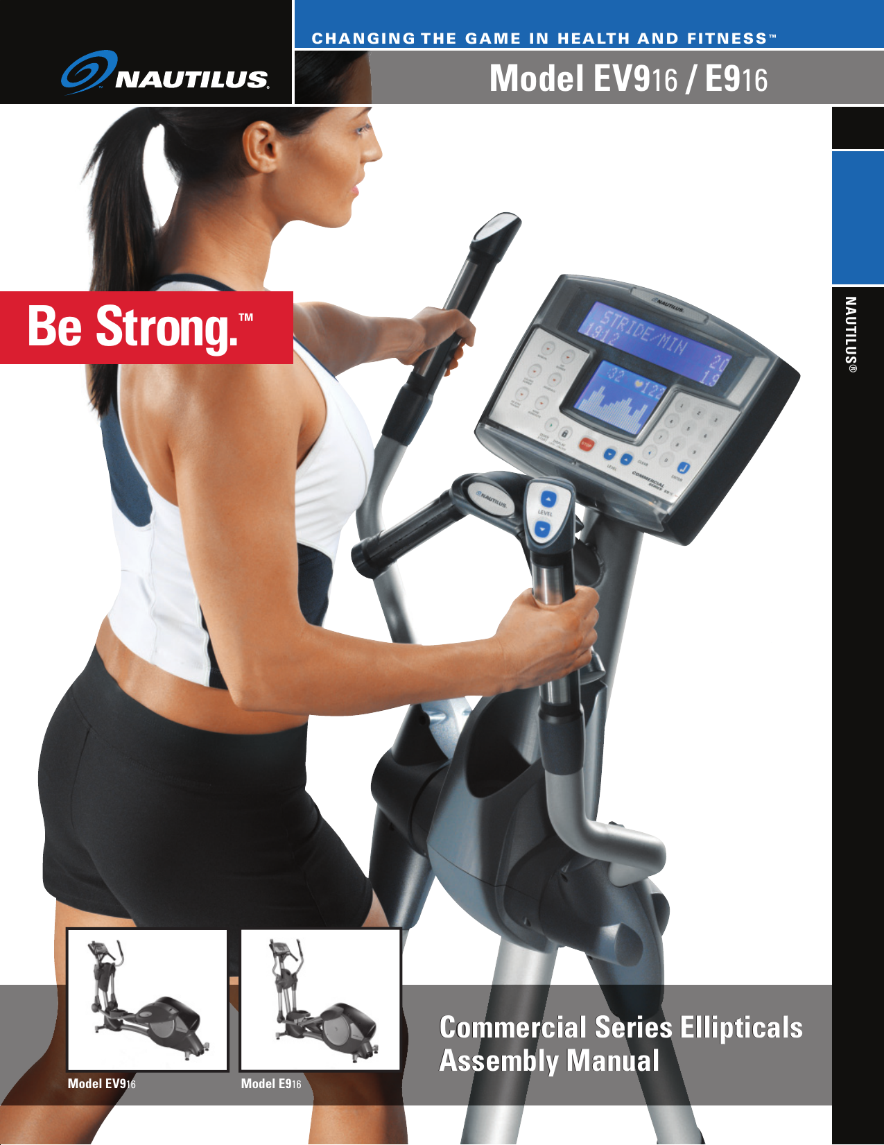 Nautilus Elliptical Trainer E916 Users Manual CommElliptical_AM_0805